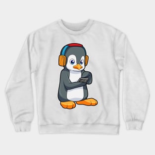 Penguin Music Headphone Crewneck Sweatshirt
